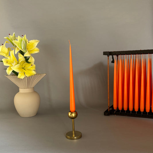 Orange Taper candle (32 cm)