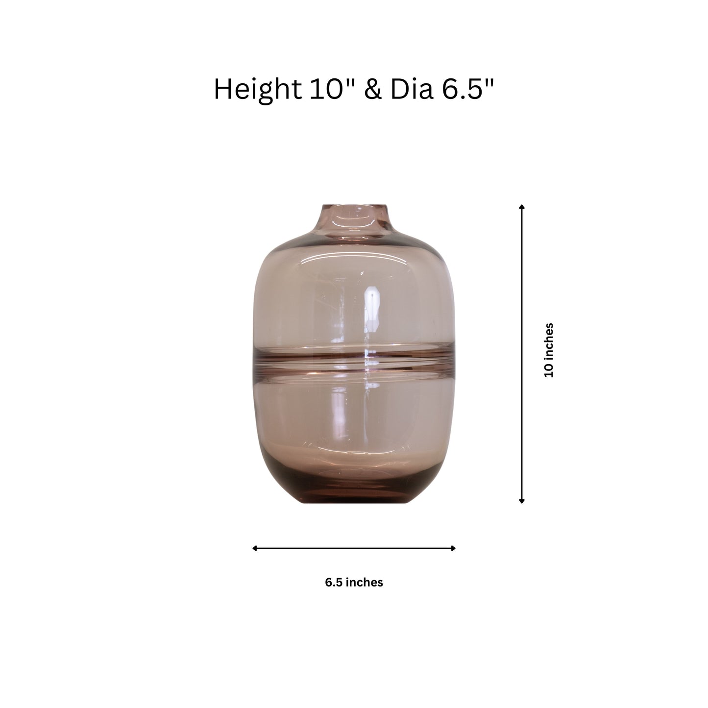 Animus Pink Glass Vase (Medium)