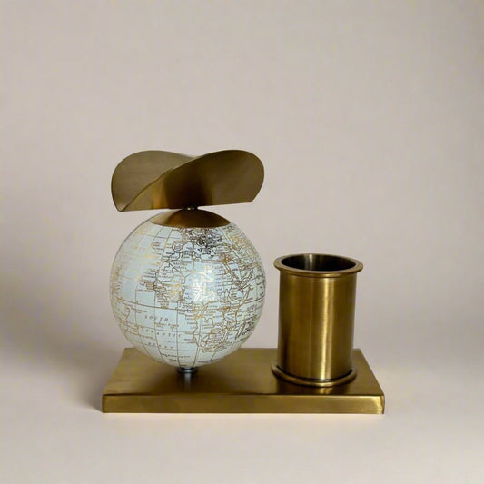 Curio Office Globe with Pen holder