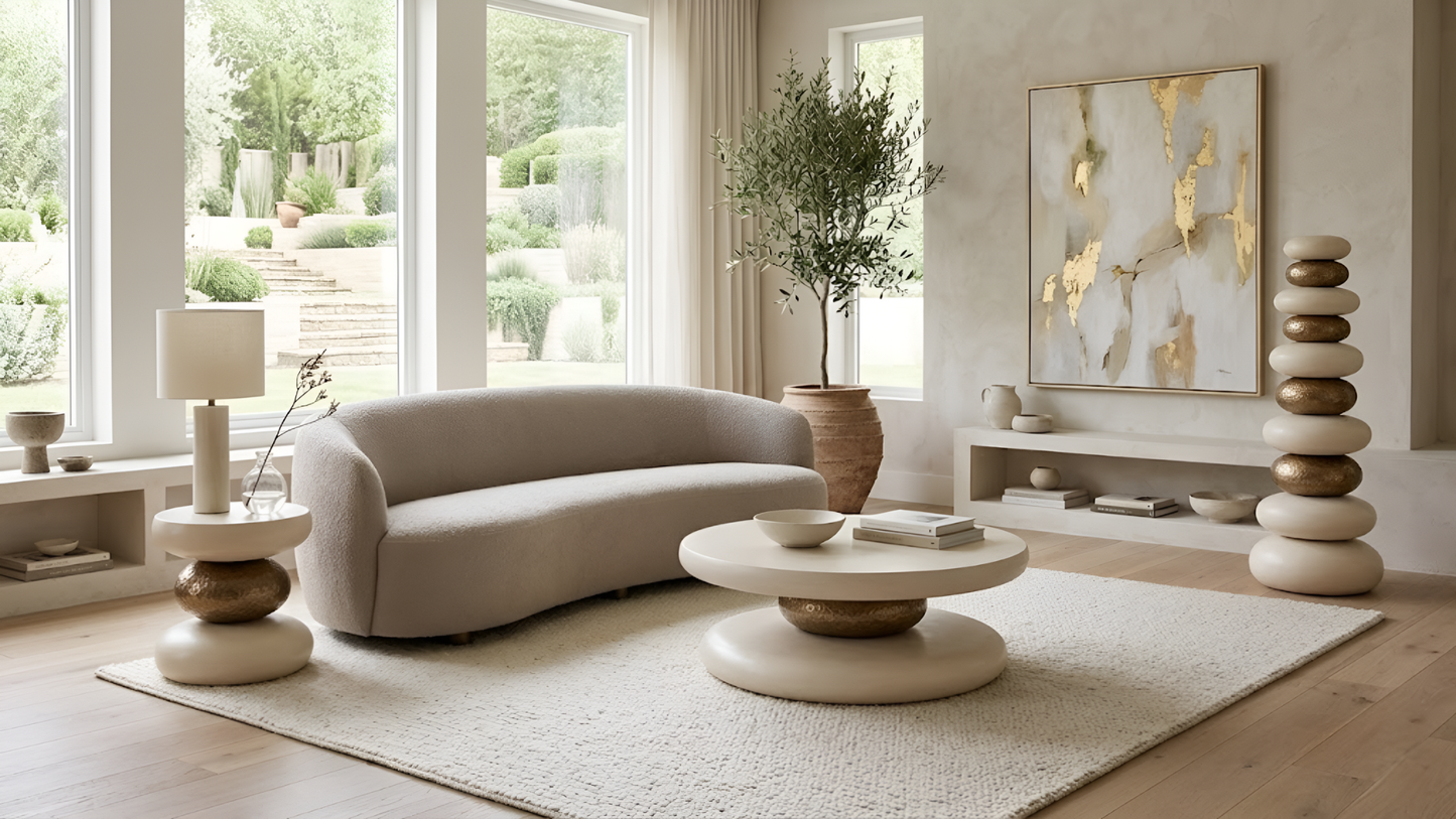 Sama Terra - Ivory Bronze Coffee Table