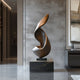 Klio Abstract Large Metal Sculpture For Lobby (5 Feet)