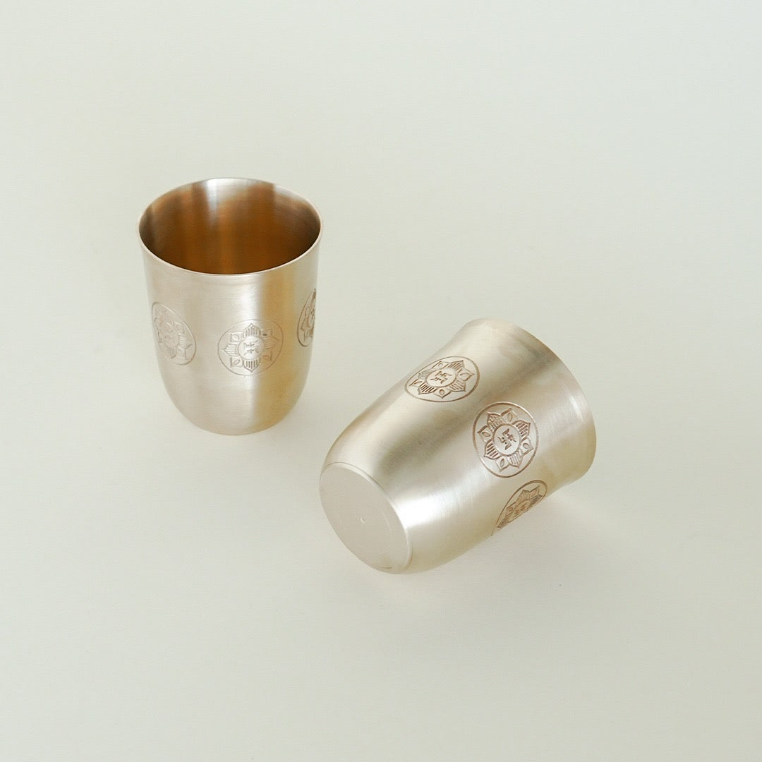 Kansa Brass Coin Glass Gift box (Set of 2)