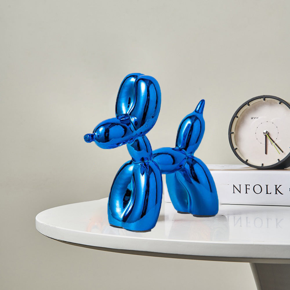 Living Room Ballon Dog Sculpture (BLUE)