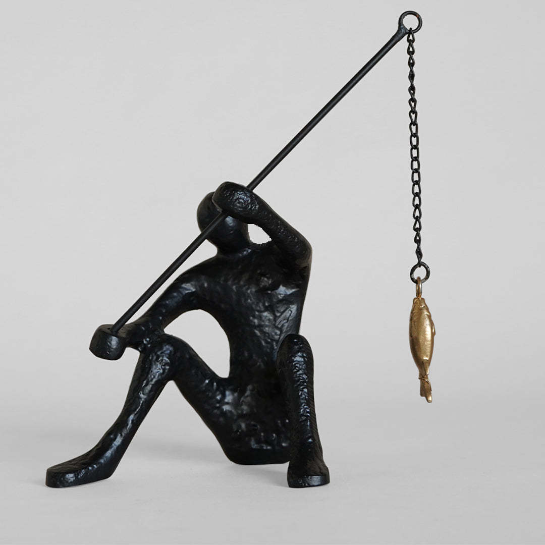 Dux Black Man Sculpture for Living room