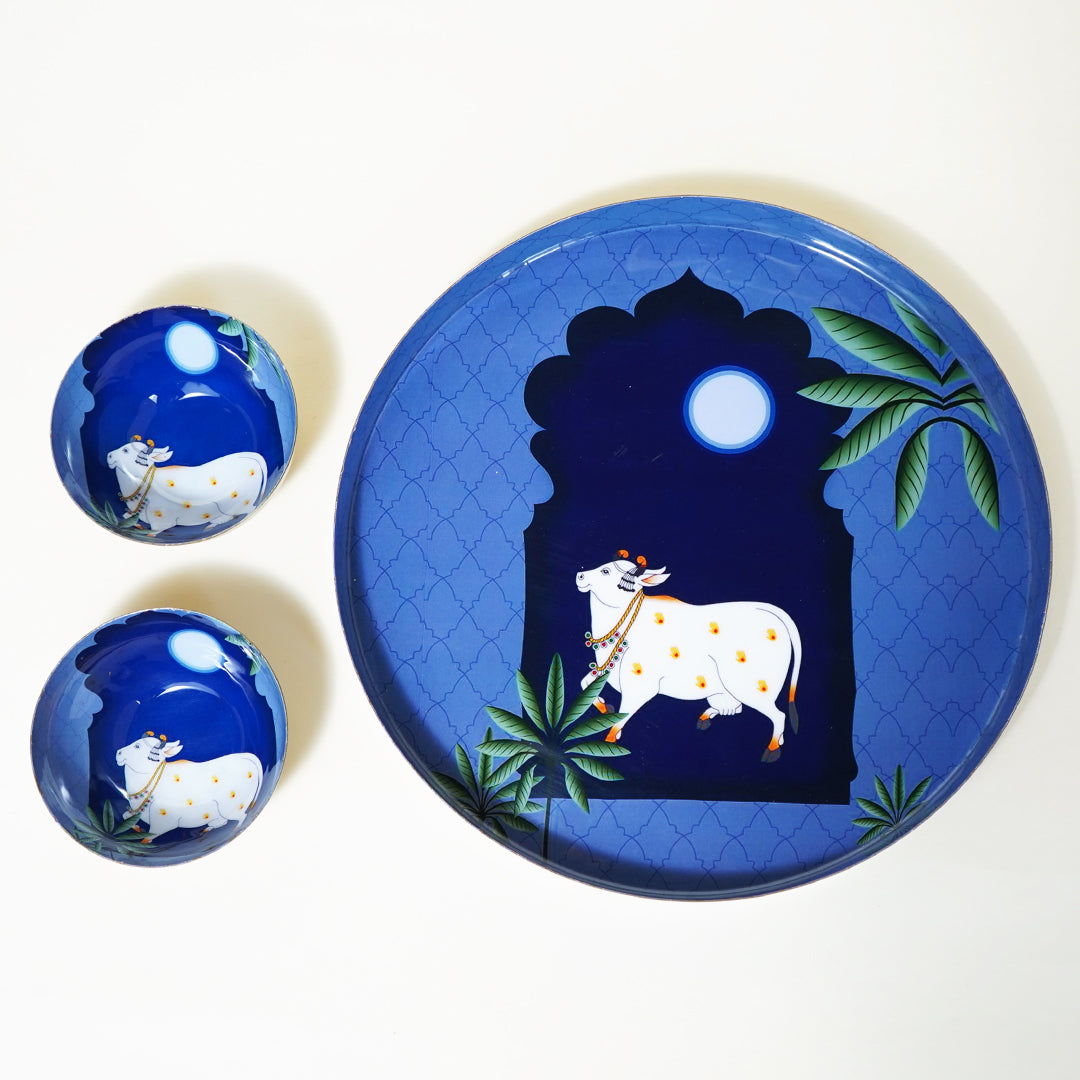 Heritage Decorative Tray with Bowls Gift box