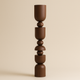 Japandi Walnut Wooden Sculpture for Living Room (6 Feet)