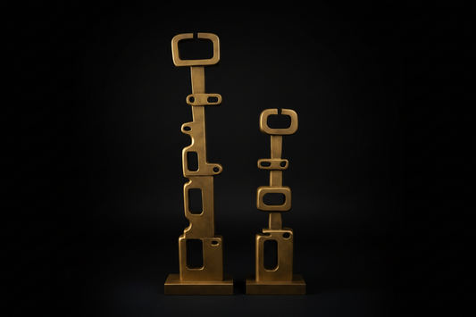 Sanitatem Organic Black Gold Sculptures Set (Set of 2)