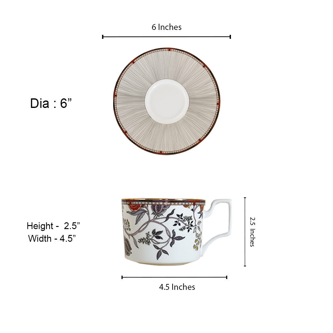 Marigold Bonechina Tea Set ( set of 15 pcs)