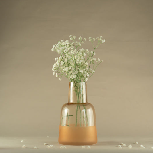 Valgur Peach Bottle Glass Vase
