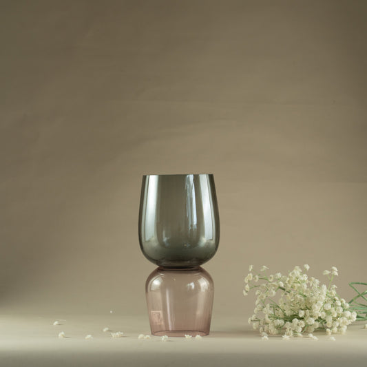 Dominus Smokey Pink Glass Vase