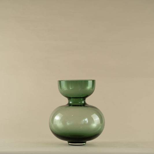 Saltus Dome Green Glass Vase (Large)