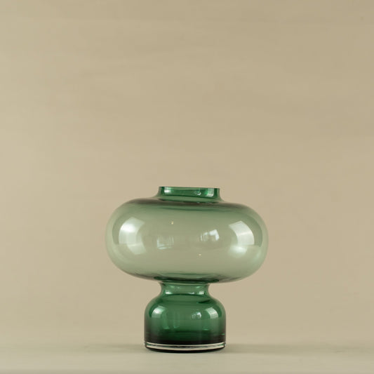 Saltus Dome Green Glass Vase (Small)