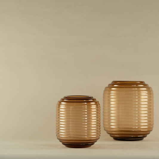 Solis Golden Glass Vase (Small)