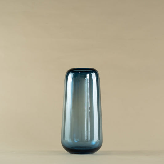 Oceanus Blue Glass Vase (Large)
