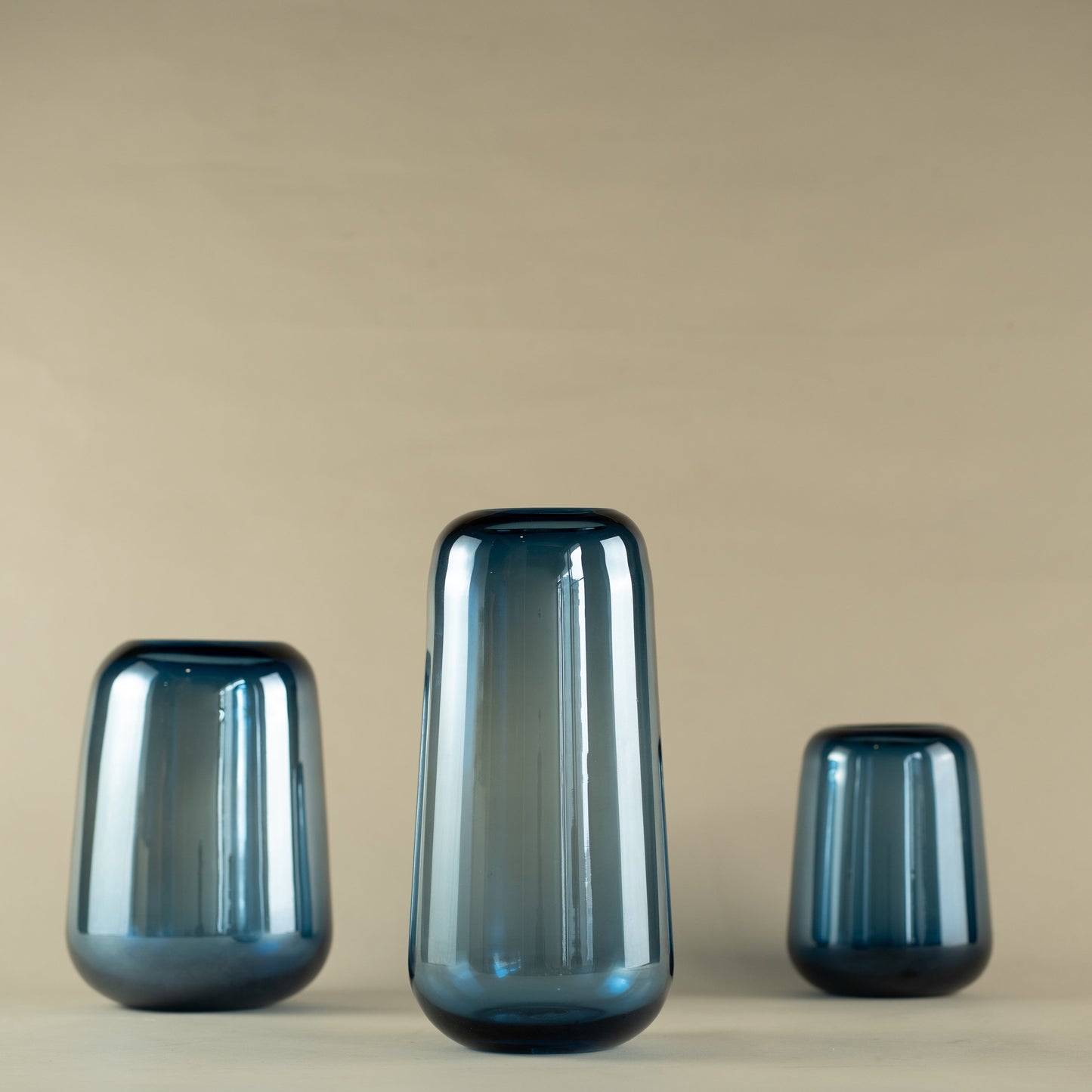 Oceanus Blue Glass Vase (Large)