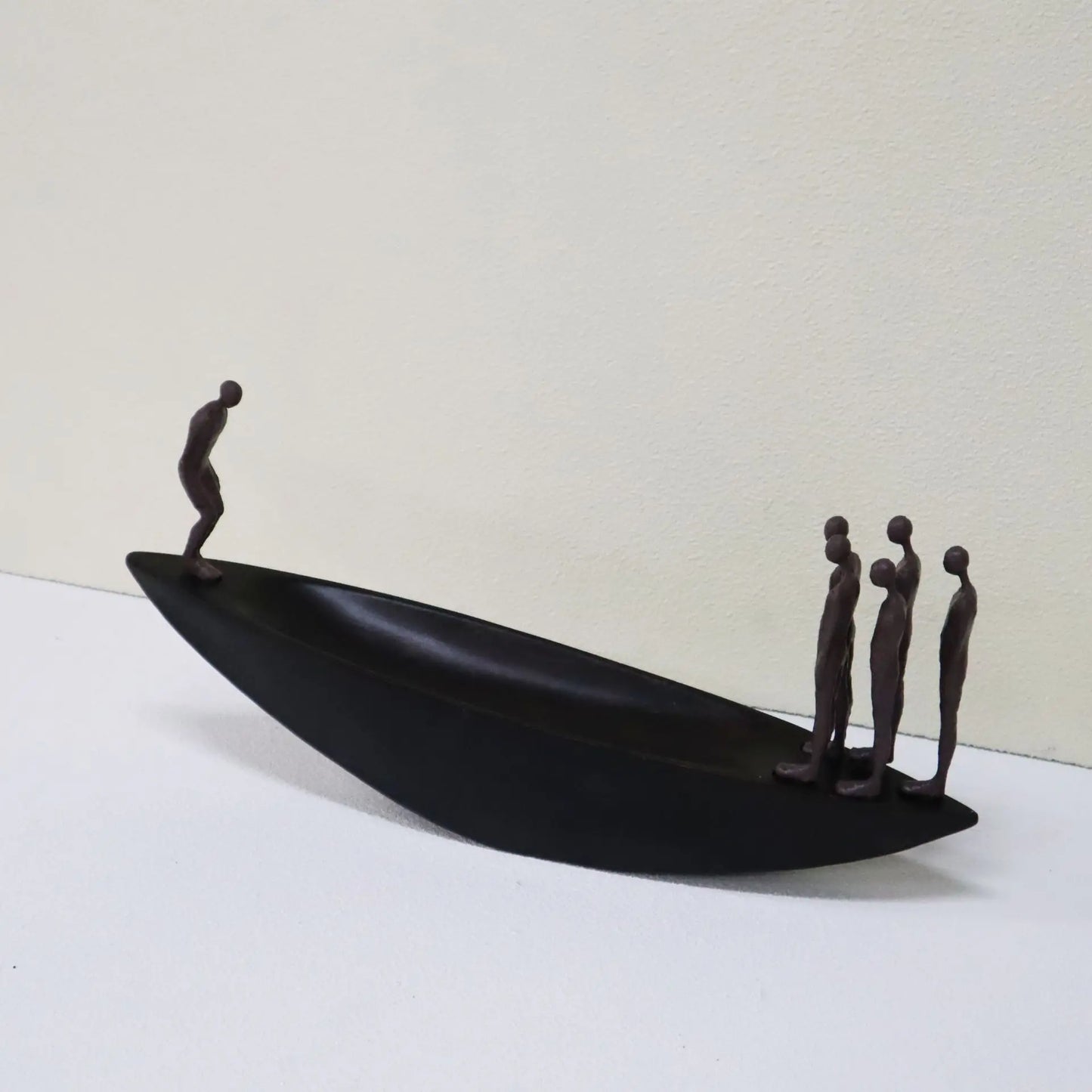 Savious Boat Men Sculpture For Living Room