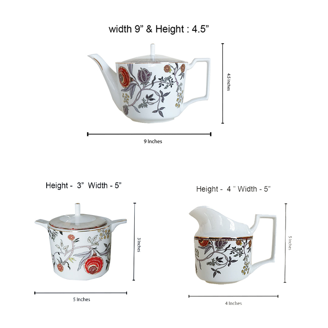 Marigold Bonechina Tea Set ( set of 15 pcs)