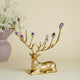 Augustus Crystal Brass Deer Centrepiece