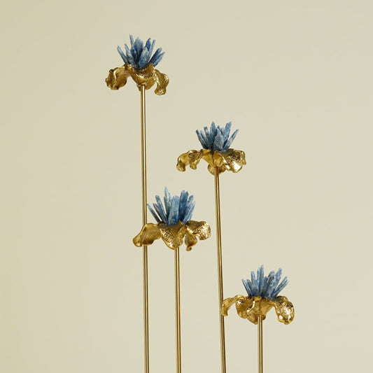 Calta Crystal Brass Flower Showpiece