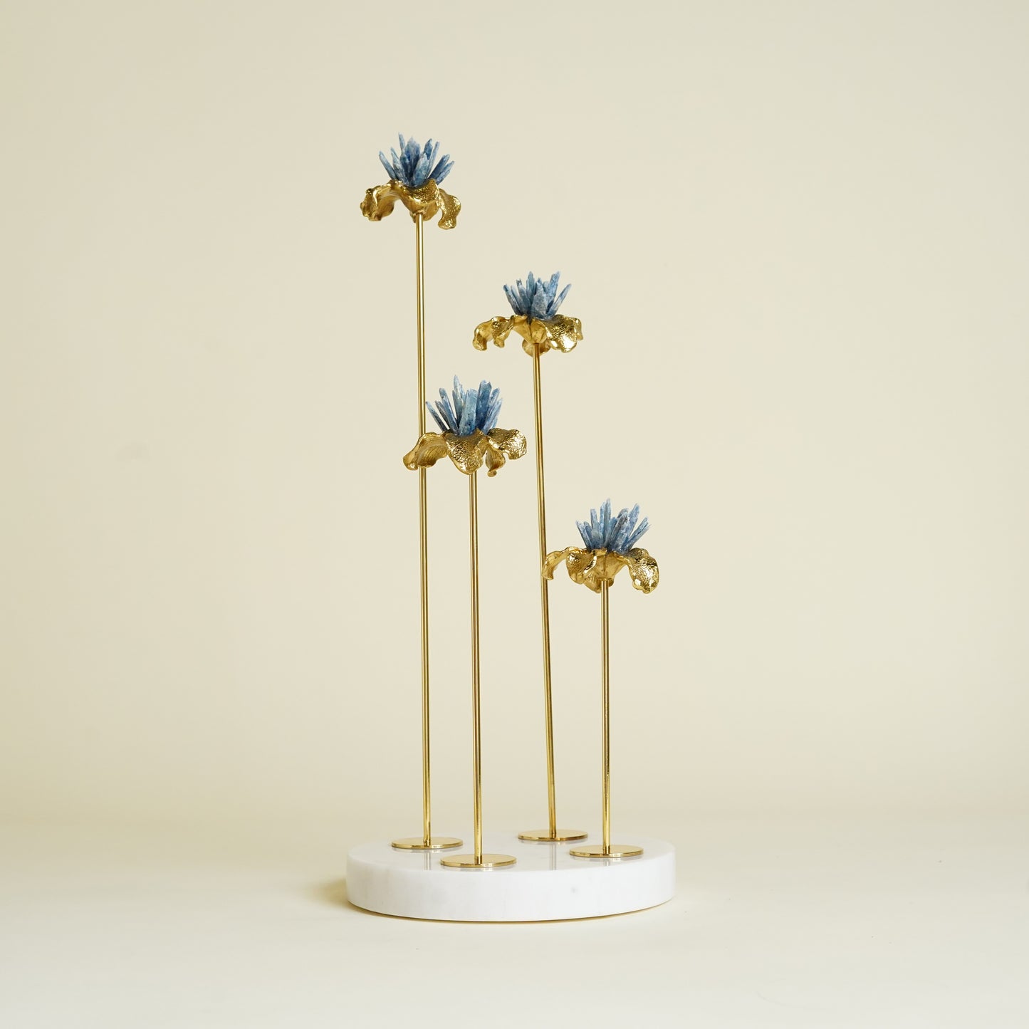 Calta Crystal Brass Flower Showpiece