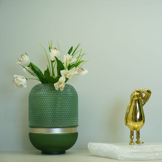 Augustus Green Glass Vase (S)