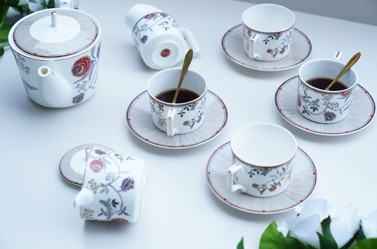 Marigold Bonechina Tea Set ( set of 15 pcs)