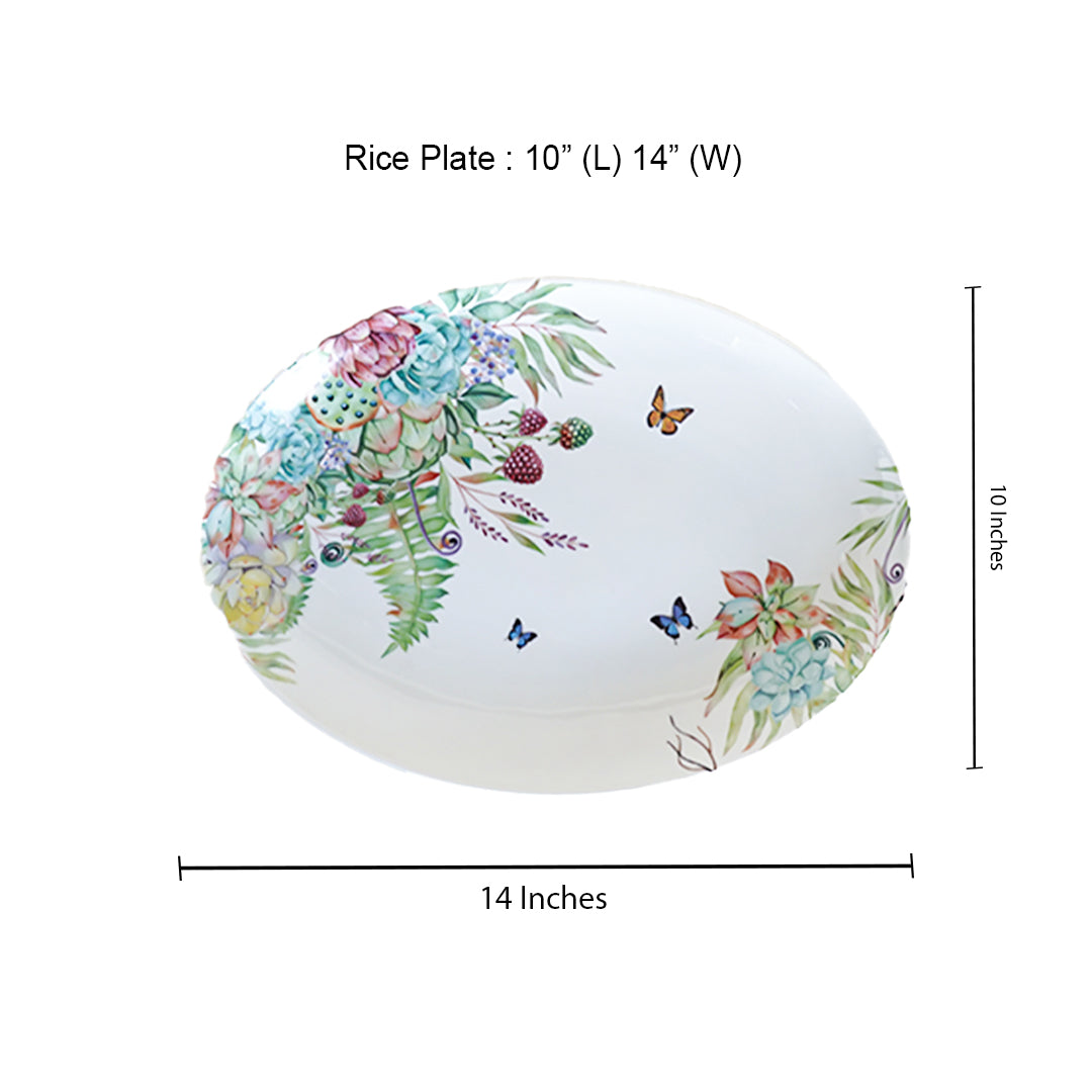 Viridis Forest Bone China Oval Platter