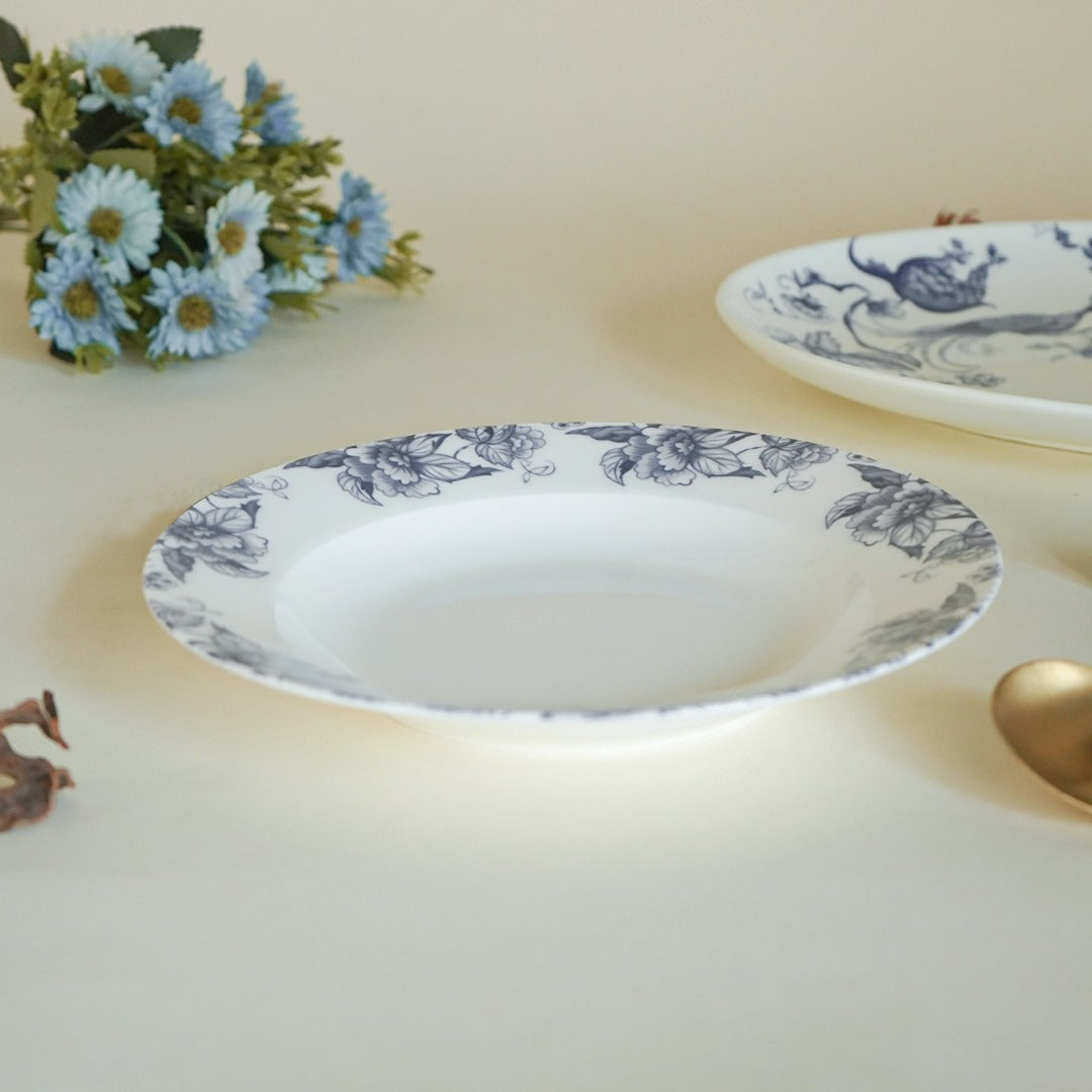 Apricus Bone China White pasta bowl