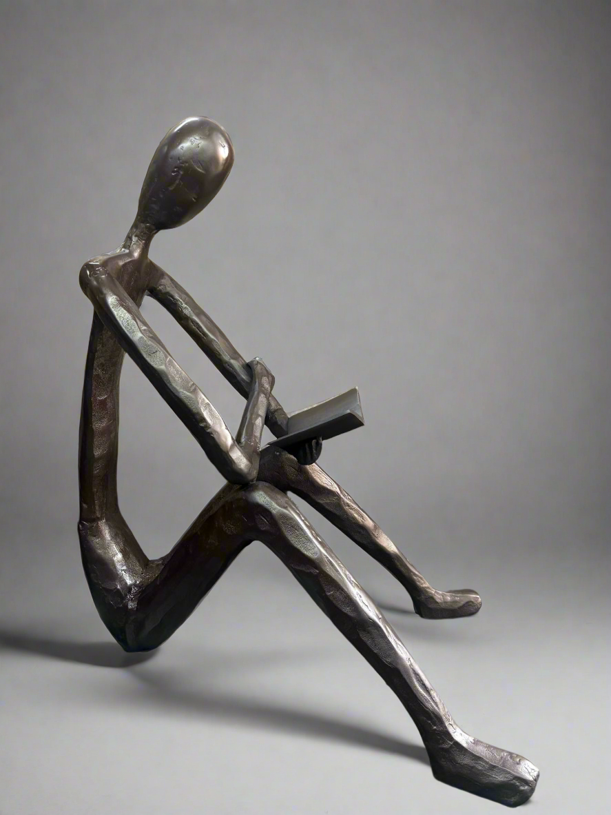 Curious Man Garden Sculpture ( 3 feet)