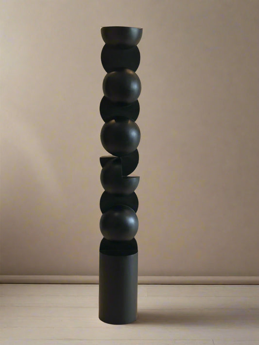 Wabi Sabi Wood Tall Sculpture