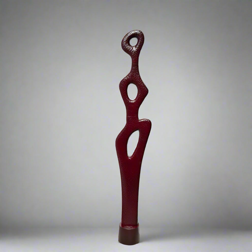 Aman Abstract Red Sculpture for Living Room (6 Feet)