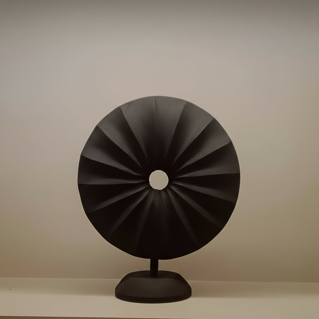 Wabi Sabi Wooden Black Showpiece (12 inches)