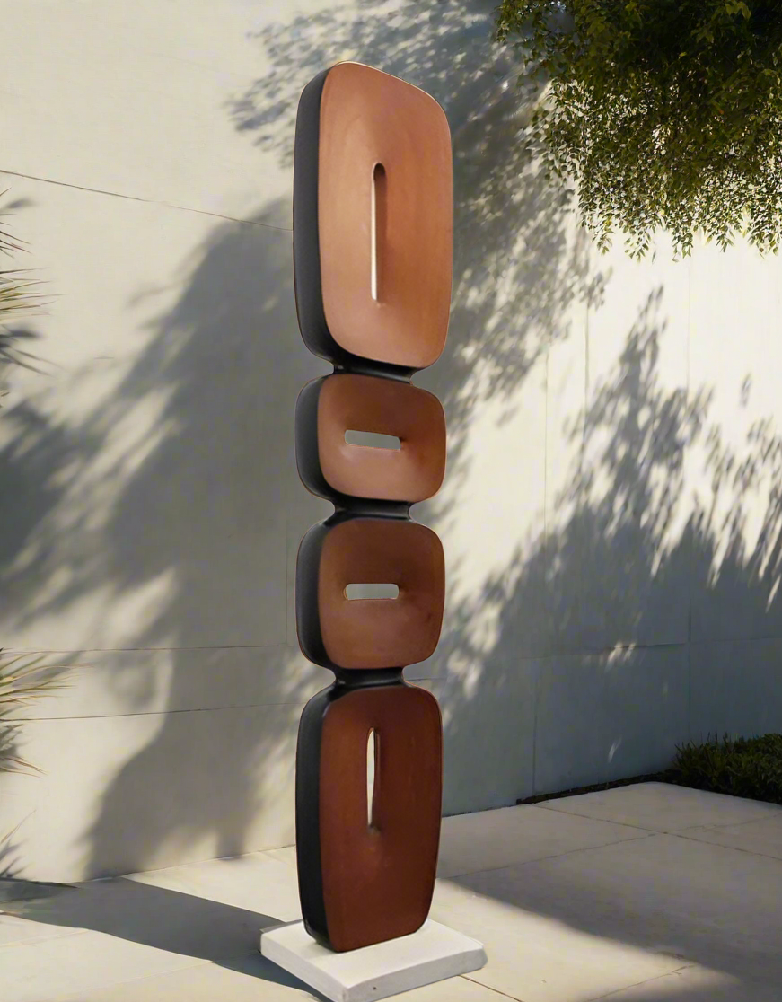 Wabi Sabi Large Metal Sculpture For Living Room (6 Feet)