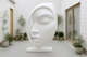 Mulier Poised Large White Sculpture for Home (5 Feet)