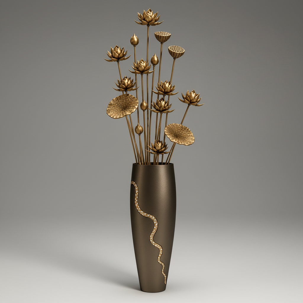 The Lotus Ascend - Tall Floor Standing Sculpture