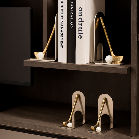 Elegans Glossy Golf Bookend (Set 0f 2)