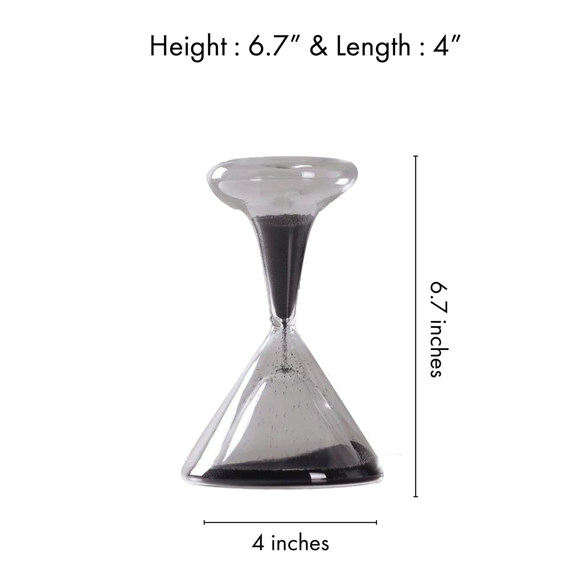 Office Decor Hourglass (BLACK)