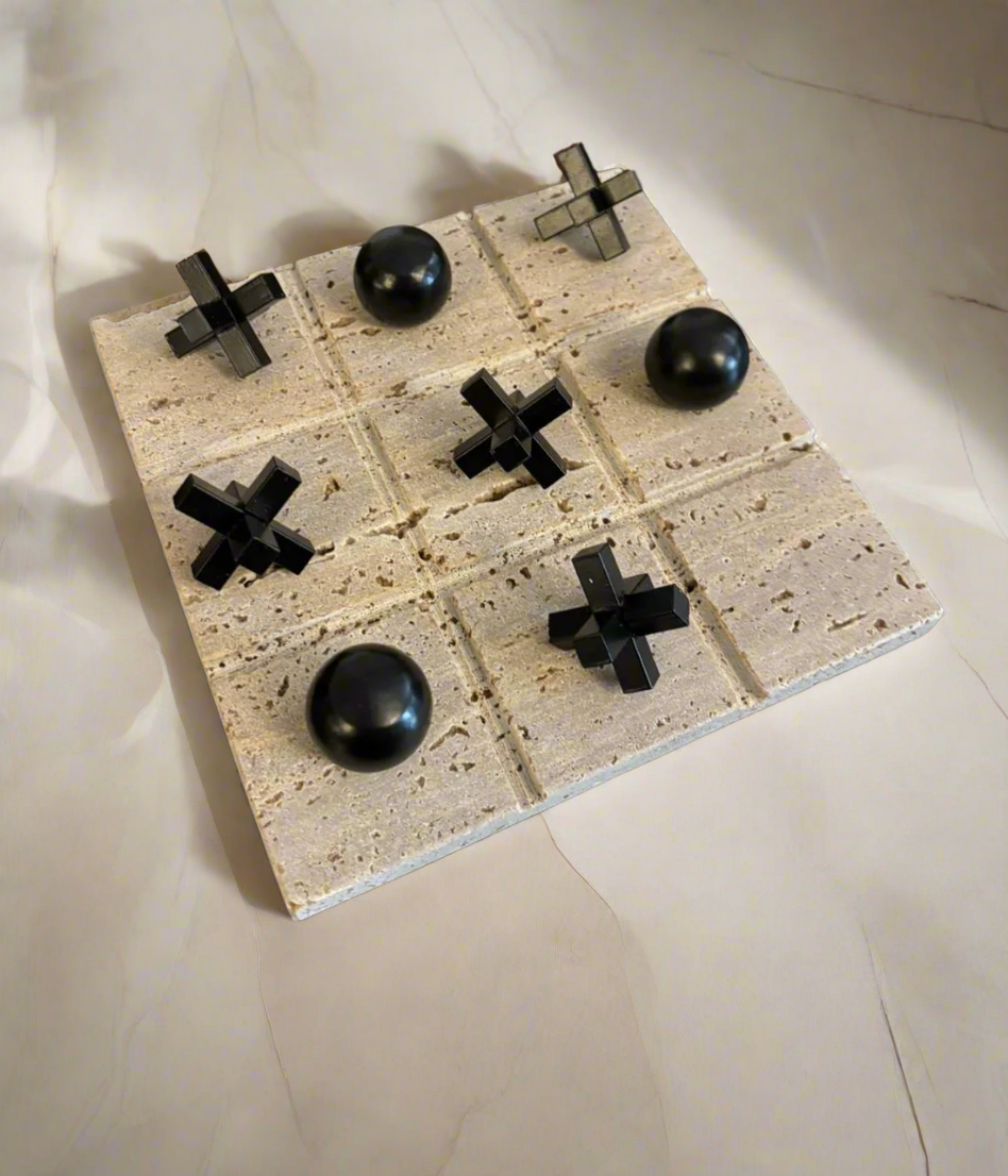 Traventino Tic Tac Board | Corporate Gifting