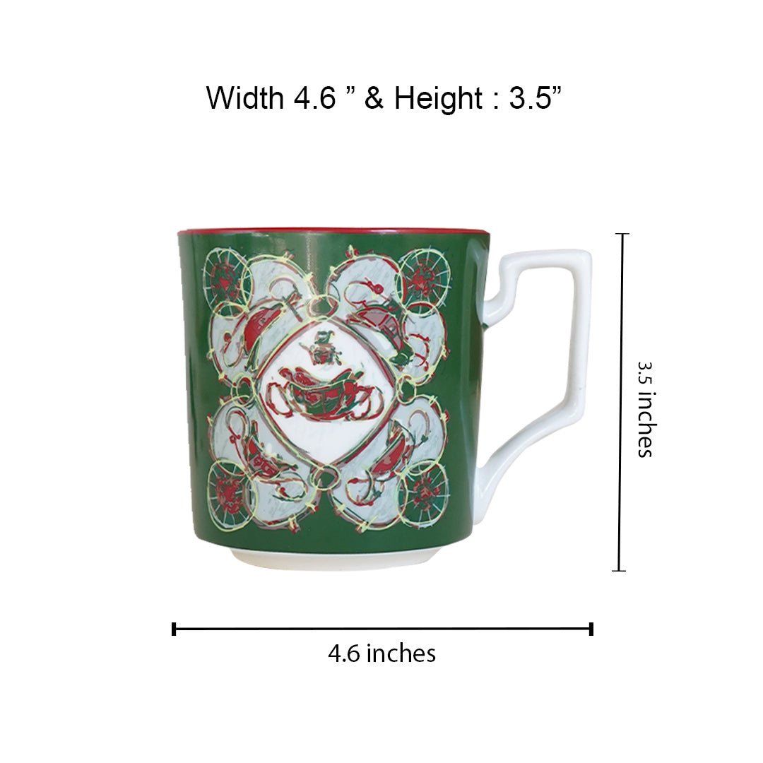 Christmas Coffee Bone china Cup