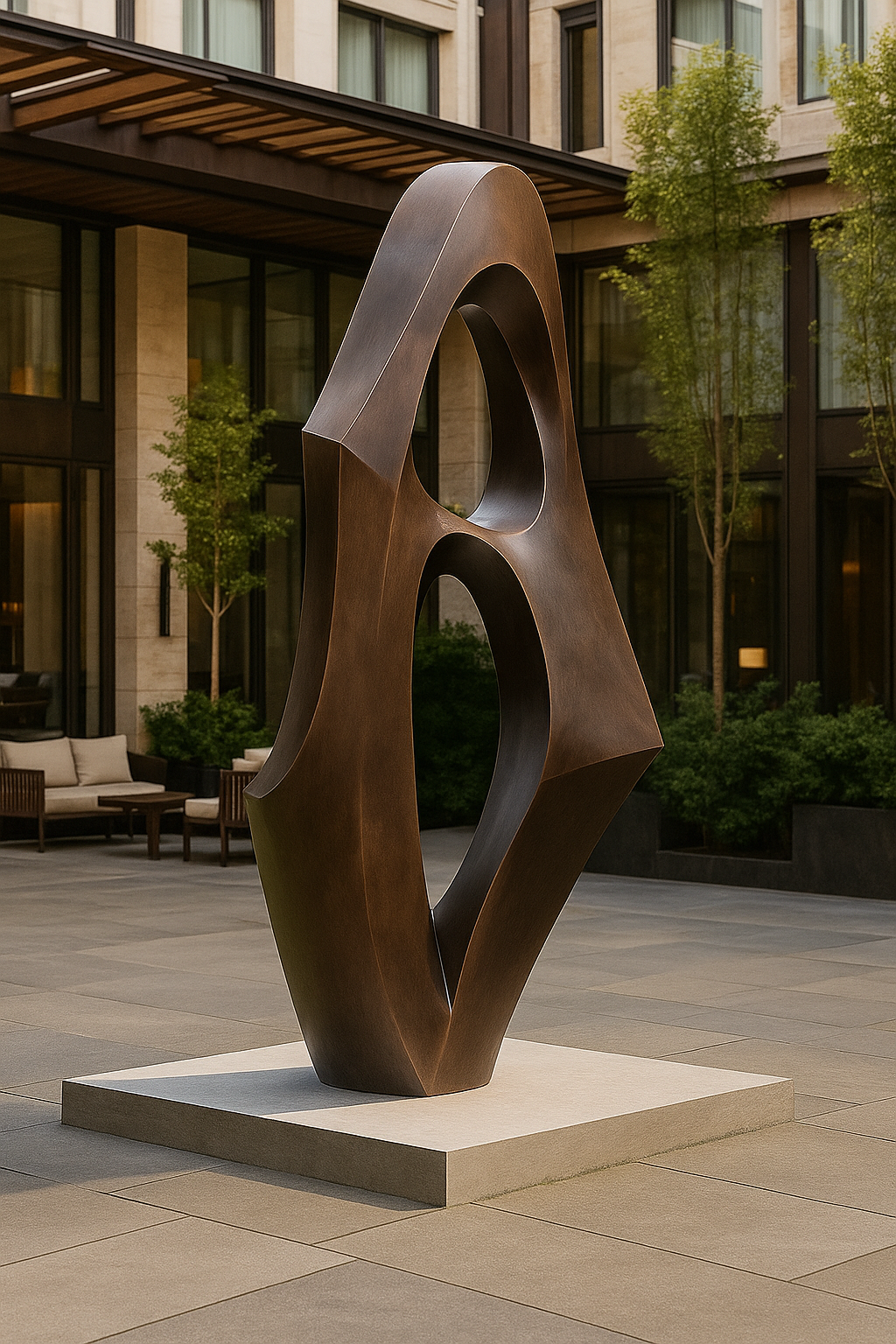 Selix Large Metal Sculpture for Garden (5 Feet)