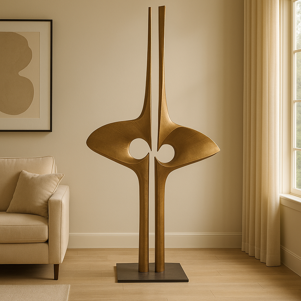 Bellator Abstract Large Metal Sculpture (5 Feet)