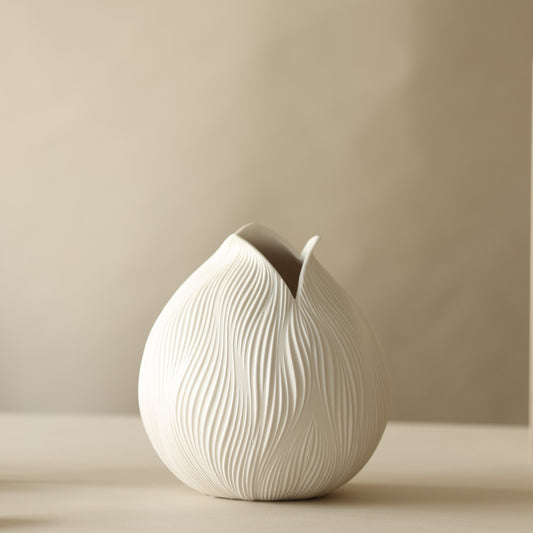 Ammil Flower White Vase