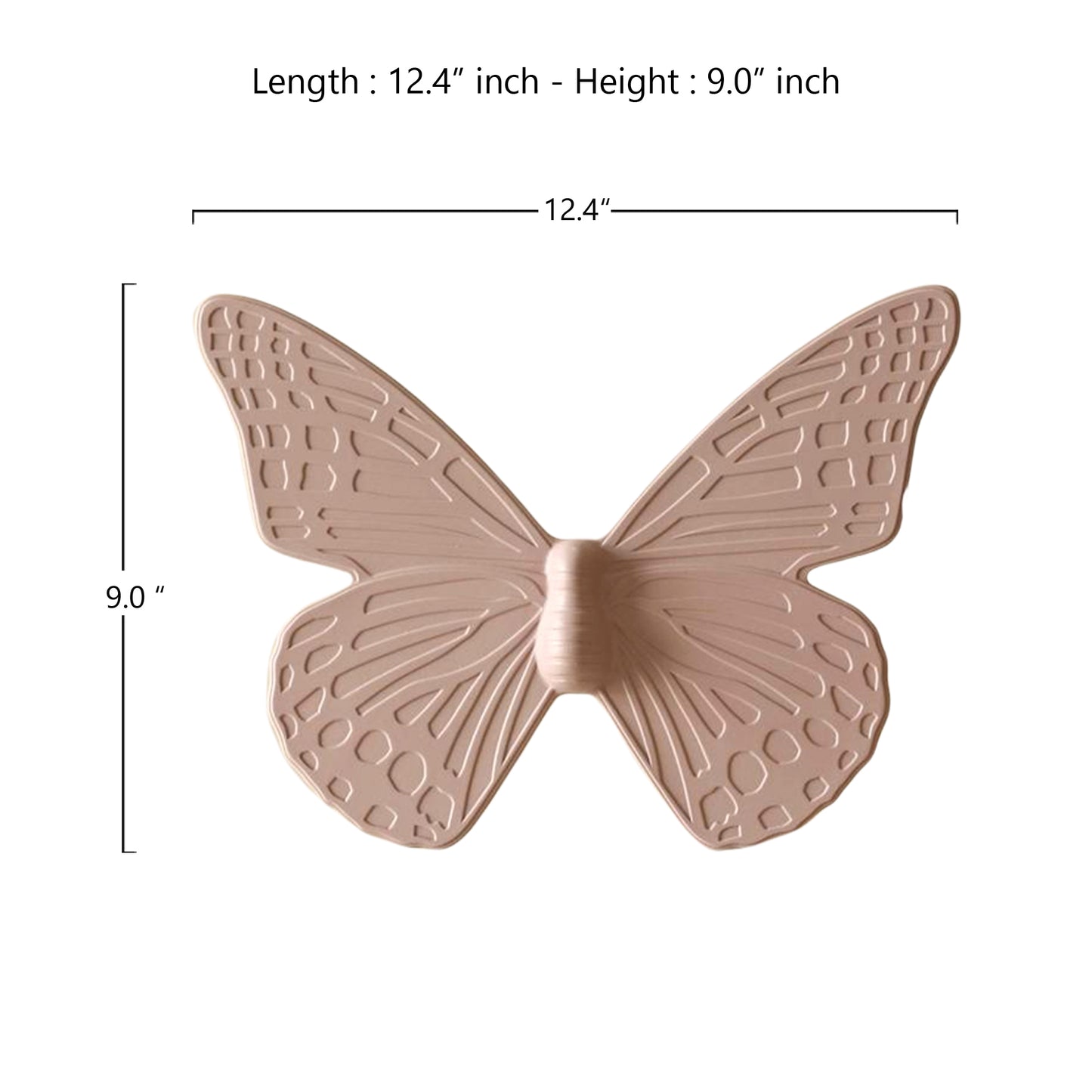 Elysian Pink Butterfly Wall Art (Set of 2)