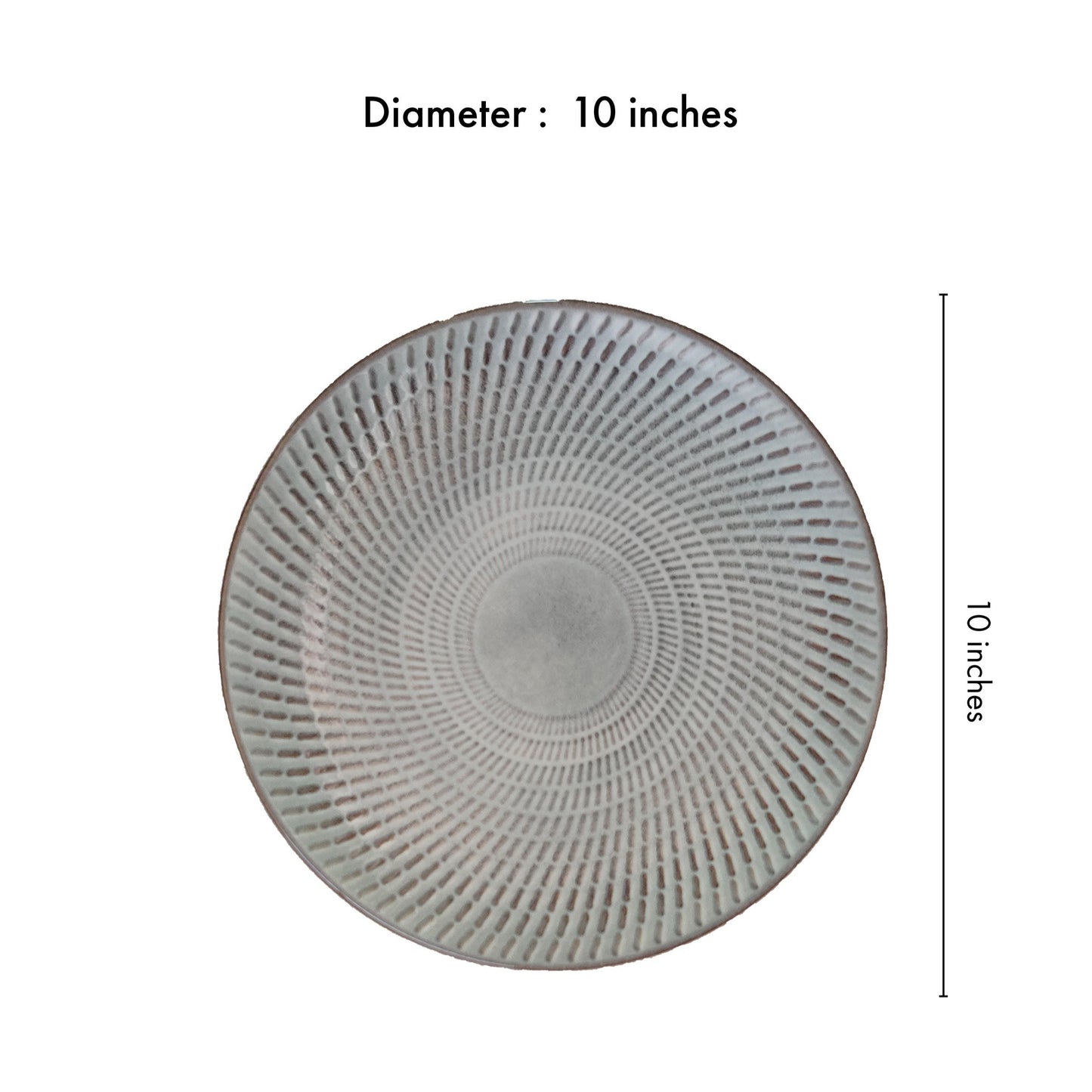 Mangata Grey Dinner Plate (10 inches)