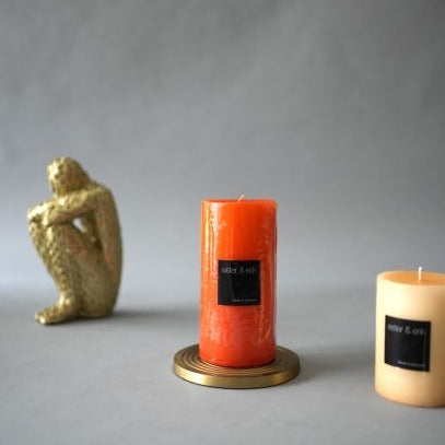 Mild Orange Pillar candle (70 hours)