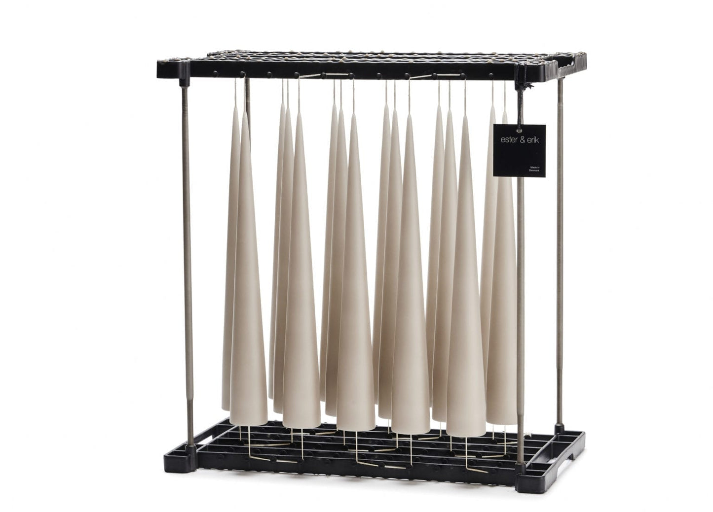 Linen Grey Cone candle (34 cm)