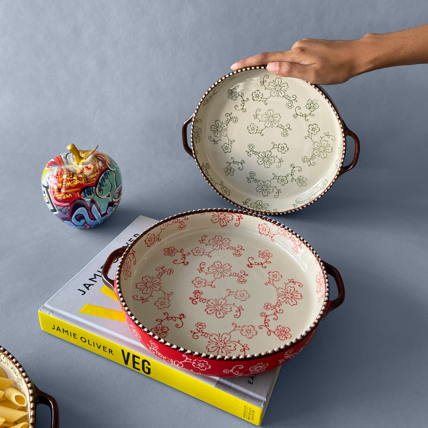 Tableware Flower Baking Dish Bowl (large)