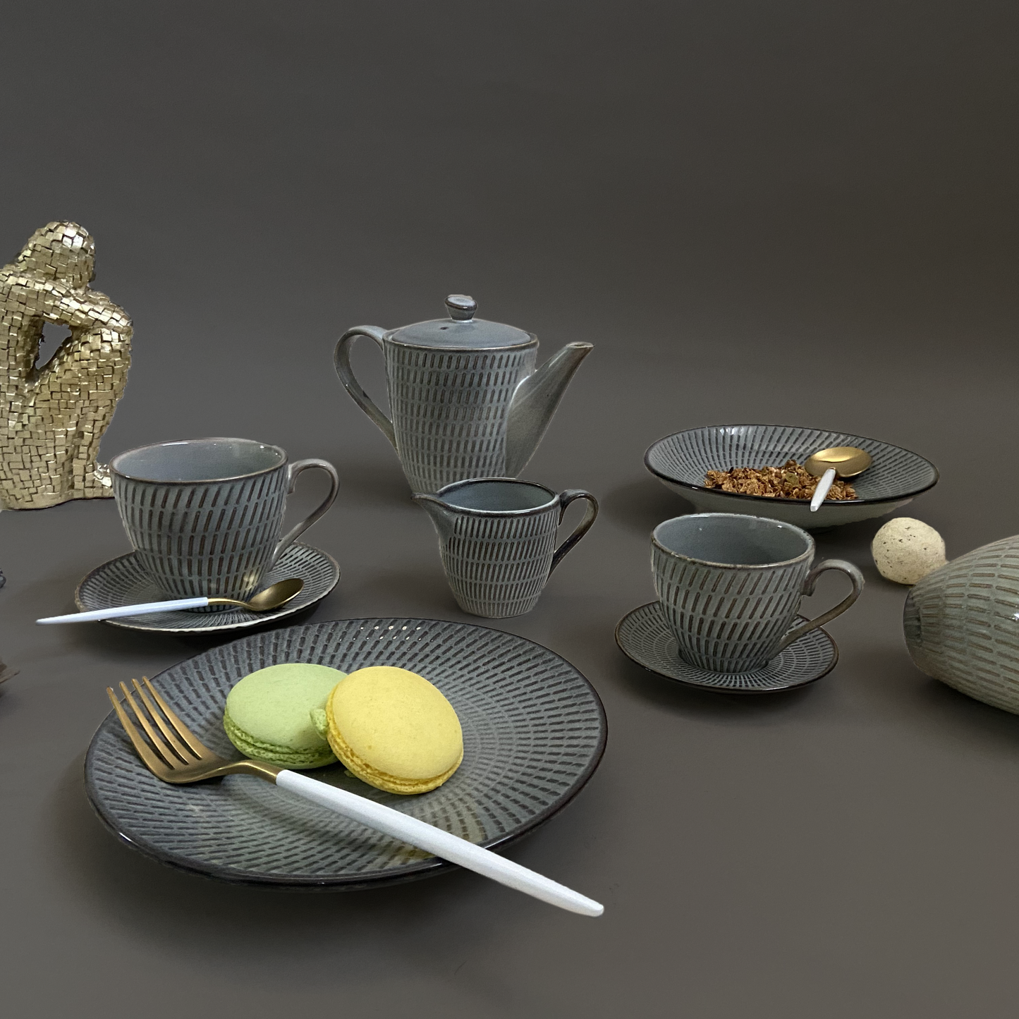 Grey Mangata Luxury Tea/Coffee Set