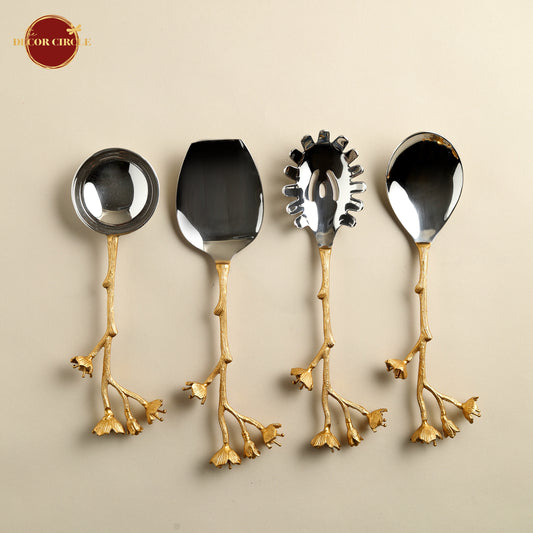 Serveware Blossom Serving Spoons (Set of 4)