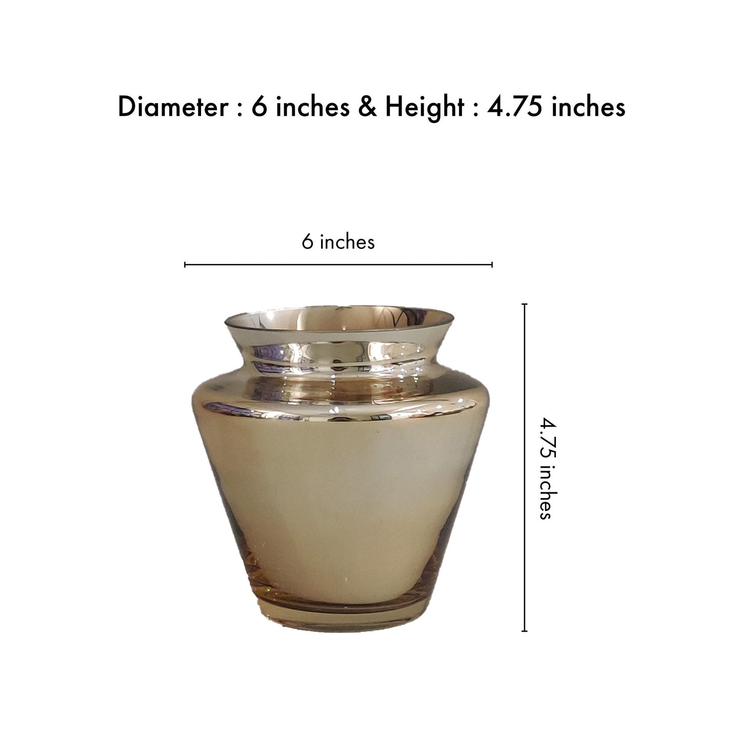 Viridis Gold Flower Pot Vase